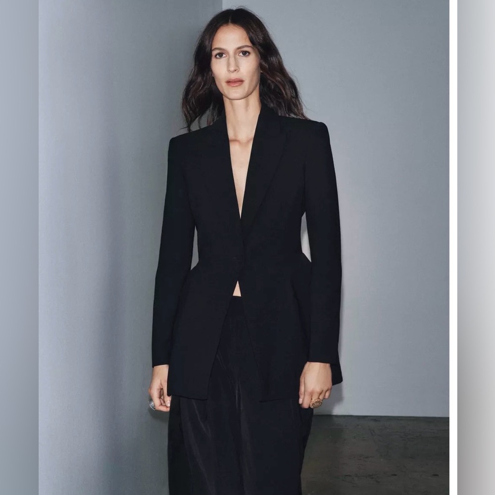 ZW LIMITED EDITION   NEW ZARA FITTED BLAZER FOR WOMEN SIZE SMALL S 9259/281/800